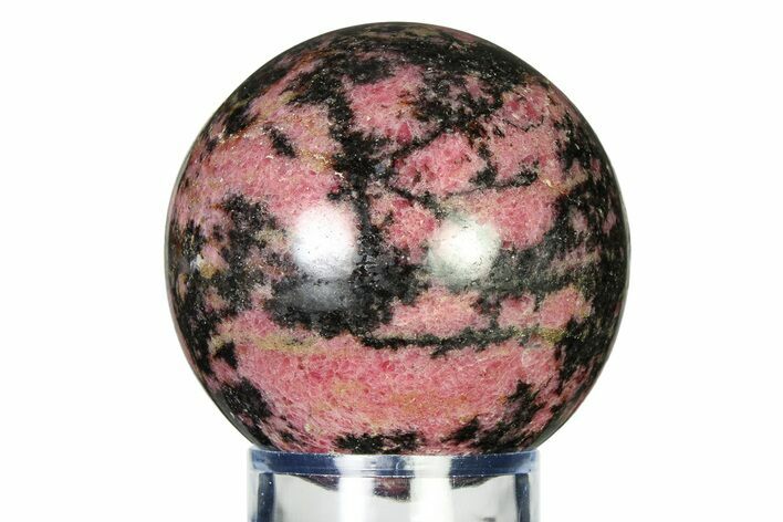 Polished Rhodonite Sphere - Madagascar #337260